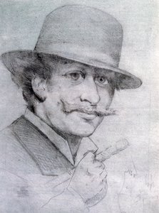 アンドレ・ギルによる自画像、1883年、1927年