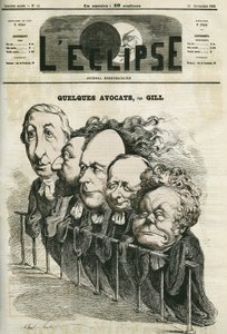 弁護士の中には、エマニュエル・アラゴ（1812-1896）、レオン・ガンベッタ（1838-1882）、ジュール・グレヴィ（1807-1891）、ローリエ、アドルフ・クレミュー（1796-1880）がいる。ギルの「L