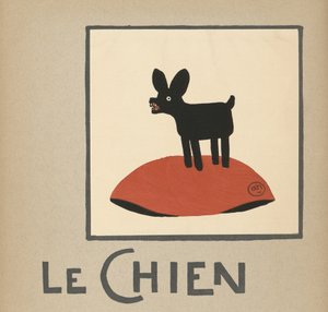 ル・シェン」黒い犬のイラスト 作： Andre Helle