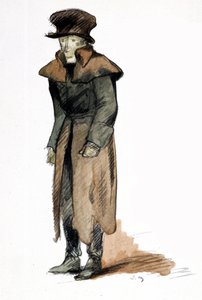 オノレ・ド・バルザックの小説「シャベール大佐」に描かれたマレ・アンドレ（1885～1932）のイラスト。 作： Andre Mare