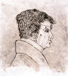 アンドレ・マリー・アンペール、自画像 c. 1805～1810年（絵） 作： Andre Marie Ampere