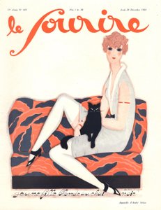 「Le Sourire」の表紙、1928 年 12 月（カラー リソ） 作： Andre Stefan