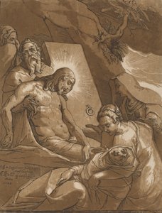 埋葬、1585年。 作： Andrea Andreani