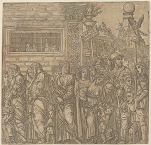 ユリウス・カエサルの凱旋、1599 年。 作： Andrea Andreani