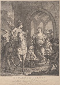 殉教者エドワード、1773 年。 作： Andrea Casali