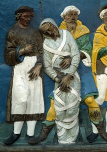 死者の埋葬、詳細、1526-28 作： Andrea Della Robbia