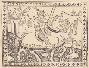 ジュリアーノ・デ・メディチの馬上槍試合..., ca. 1495年～1500年 作： Andrea Ghirlandi