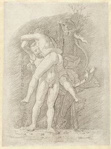 Hercules en Antaeus 無敵の神ヘラクレス (オブジェクトのタイトル) 作： Andrea Mantegna (school of)