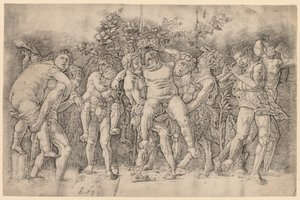 シレヌスとバカナル 作： Andrea Mantegna