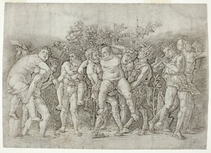 シレヌスとバカナル 作： Andrea Mantegna