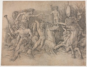 海神の戦い・左手 作： Andrea Mantegna