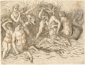 海神の戦い【右半分】 作： Andrea Mantegna