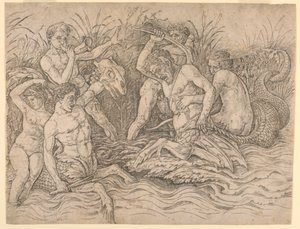 海神の戦い 右半分 作： Andrea Mantegna