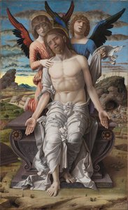 苦しむ贖い主としてのキリスト 作： Andrea Mantegna