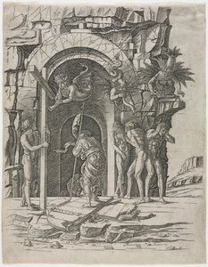 1460年代後半、リンボへの降下。 作： Andrea Mantegna