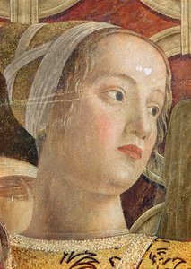 女性の首、Ludovico III Gonzaga侯爵の詳細とカメラデグリスポジの裁判所、1465-75年（166336の詳細）