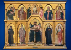 聖ルカのポリプティック、1453-55 作： Andrea Mantegna