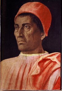 司祭カルロ・ディ・コジモ・デ・メディチの肖像 作： Andrea Mantegna