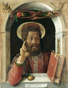 福音書記者聖マルコ 1450年頃 ミクストメディア／キャンバス 作： Andrea Mantegna