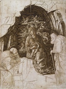 賢者の礼拝：洞窟の聖母、1475-80年