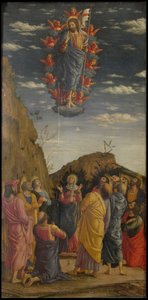 ウフィツィの昇天トリプティクウフィツィトリプティチ、左パネル、約1463-1464 作： Andrea Mantegna