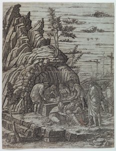 埋葬 作： Andrea Mantegna