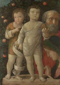 聖ヨハネとの聖家族c。 1500 作： Andrea Mantegna