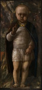 幼児の救世主、c。 1460年。 作： Andrea Mantegna