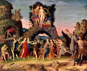 パルナッソス：火星と金星、1497、1929 作： Andrea Mantegna
