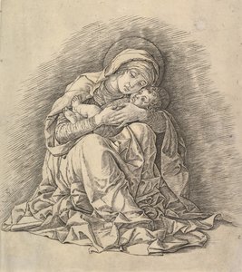 聖母子1485-91。 作： Andrea Mantegna