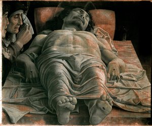 死んだキリスト 作： Andrea Mantegna