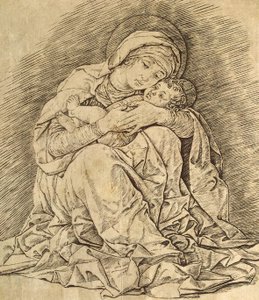 処女と子供 作： Andrea Mantegna