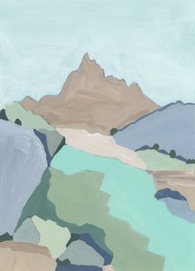 川のほとり、2023年（アクリル画）
