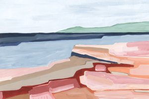 土地の層、2023年（アクリル、紙） 作： Andrea Mejia