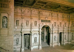 ヴィチェンツァのオリンピック劇場の眺め 作： Andrea Palladio