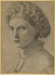 若い女性の肖像 作： Andrea Previtali