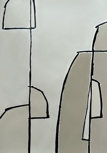 モダンでニュートラルな幾何学模様 作： 