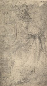 地球を抱える救世主としてのキリスト。キリストと使徒たちから。 1548-50。 作： Andrea Schiavone