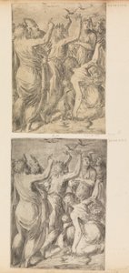 ウズラをイスラエル人に見せるモーセ 1545年。 作： Andrea Schiavone