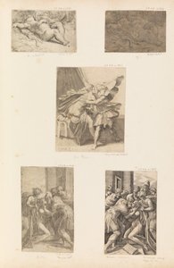 眠っているキューピッド、放蕩息子の帰還、約。 1536-40。