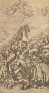 ヘレンの誘拐、1547年。 作： Andrea Schiavone