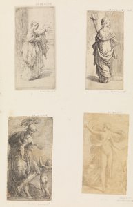 2 人の女性、マースとキューピッド、ダイアナ、カリフォルニア州。 1536-38 。