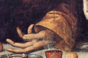 修道院（トンガロ修道院）。絵画。最後の晩餐。1506-1507.詳細（絵画） 作： Andrea Solario