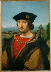 シャルル・ダンボワーズ、1500年ミラノ総督、画家の保護者。 作： アンドレア・ソラリオ