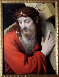 十字架を背負ったキリスト。 アンドレア・ソラリオ (1460-1522) の絵画