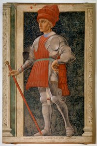 イタリアの貴族で軍事指導者のファリナータ・デッリ・ウベルティの肖像（フレスコ画 作： Andrea del Castagno