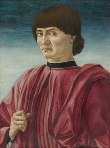 男の肖像、1450年頃（パネルのテンペラ） 作： Andrea del Castagno