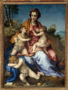 アンドレア・デル・サルト（1486-1531）のシャリテ画 1518年 日1.85×1.37mのパリ。 作： Andrea del Sarto