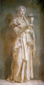 La Faith フレスコ画 Andrea del Sarto (1486-1531) 1522 Dim. 194x110 cm Florence, Chiostro dello Scalzo 作： Andrea del Sarto