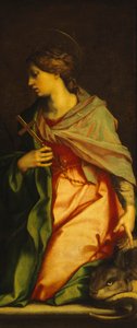 アンドレア・デル・サルト（1486-1530）によるサンタ・マルゲリータの絵、ピサ大聖堂 作： Andrea del Sarto